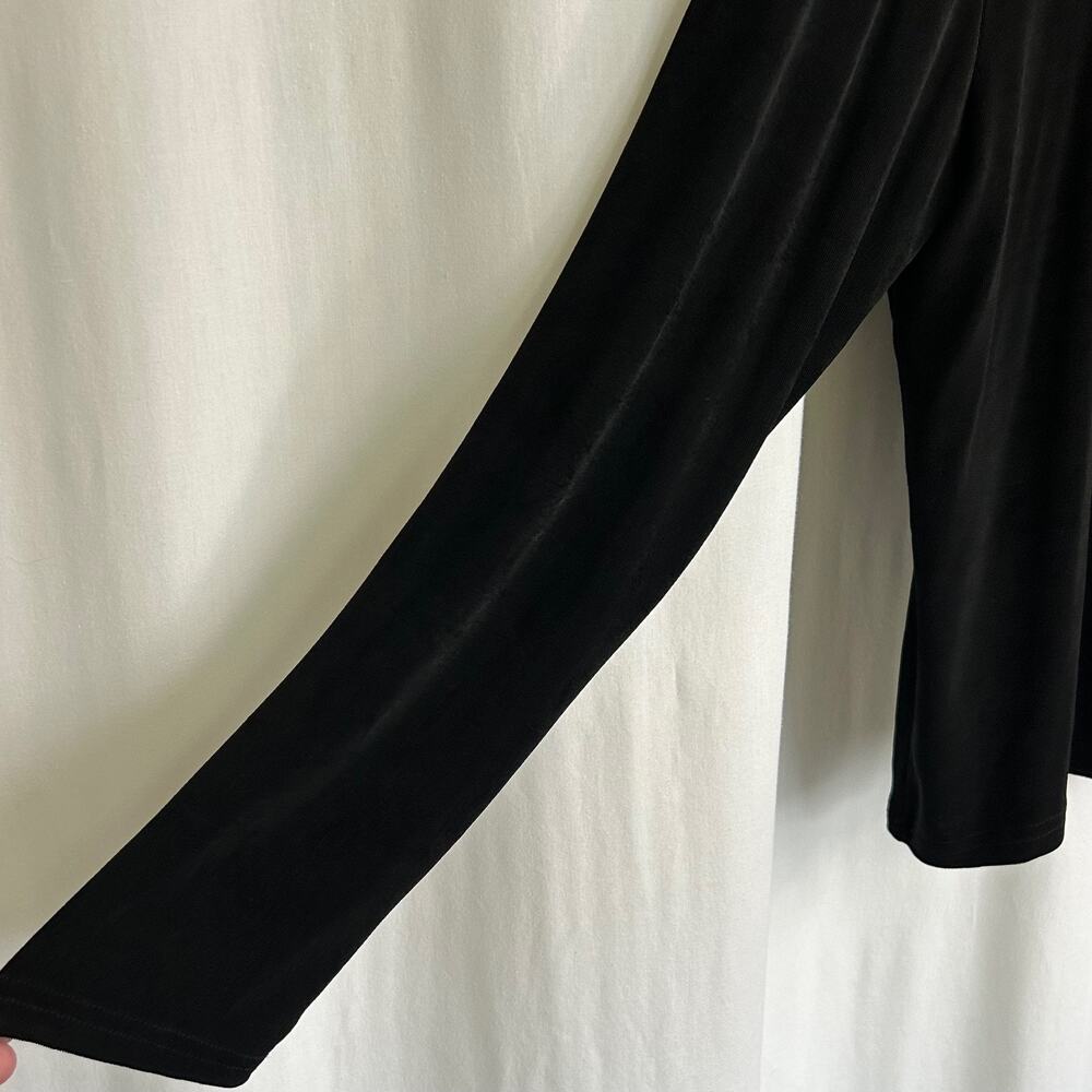 Western II Connection Basic Black Long Sleeve Top… - image 5